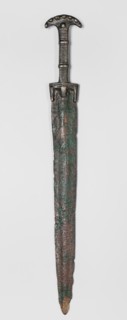 Double-edged sword, Bosporan workshop. Short sword, cast in one piece. Double-edged blade with a