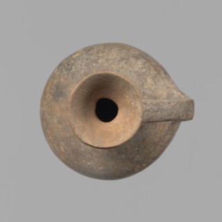 Jug, Cypriot pottery, Base Ring Ware I. Jug with an echinus-shaped foot; a biconical, slightly