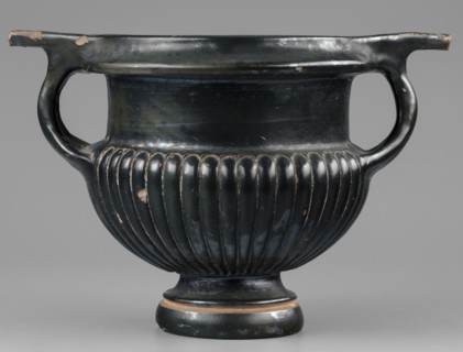 Kantharos, unknown Attic workshop, 320–310 BC. Kantharos vessel, weight 0.692 kg. The vessel has a