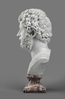 Portrait of Emperor Septimius Severus, unknown Roman workshop; Roman Empire 193–211; sculpture;