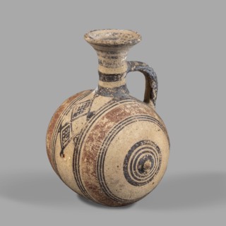 Barrel-shaped jug, unknown Cypriot workshop, ca. 850–600 BC, Cyprus Arsinoe. vessel. A vessel with