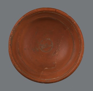 Terra sigillata bowl, Nasso Workshop; Dragendorff 1895 form 27. Fine-grained clay, orange-brown 2