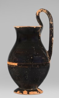 Olpe type of jug for liquids with inscription, unknown Attic workshop; Crito ca. 550–500 BC