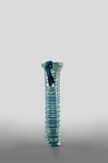 Dilekyt, unknown Syrian workshop; lekythos glass vessel, tube with spirally applied thread folded