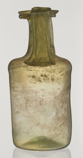 Jug, unknown eastern workshop, cylindrical body, high neck with flared spout and vertical vice,