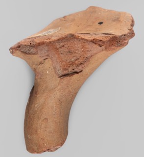 Fragment of a stamped amphora neck, 332–30 BC; Hellenistic period, Knidos Caria, Myrmekion place of