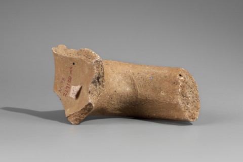 Fragment of the spout and vice of an amphora with a stamp, Papes c. 255–205 BC. Fragment of a