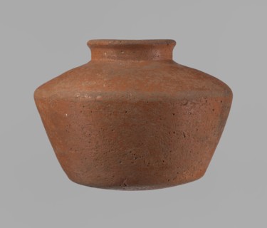 Vessel, Egyptian pottery, ceramic clay vessel, c. 2686–2181 BC Old Kingdom, from Edfu; height 11