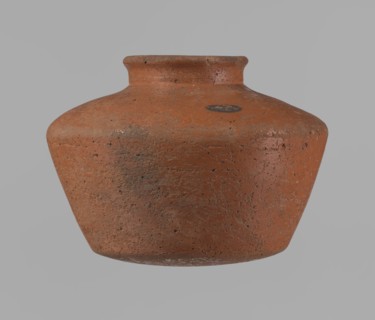 Vessel, Egyptian pottery vessel ceramic, clay, c. 2686–c. 2181 BC, Old Kingdom; excavated at Edfu.