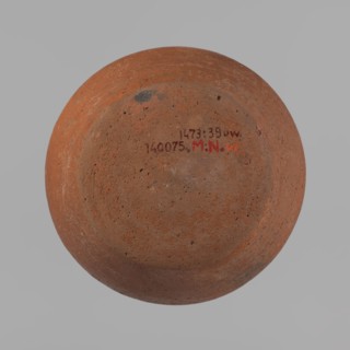 Vessel, Egyptian pottery, ceramic clay vessel, c. 2686–c. 2181 BC Old Kingdom, from Edfu; height 11