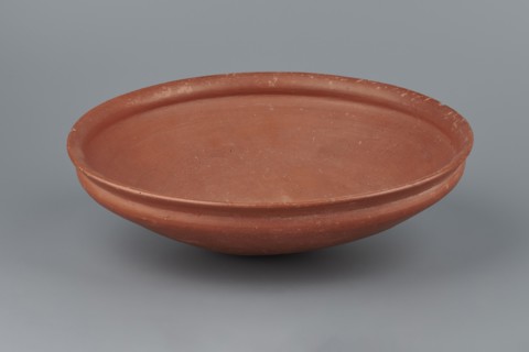Medum-type bowl, Egyptian pottery, Medum-type bowl. Clay vessel with hemispherical shape narrowing