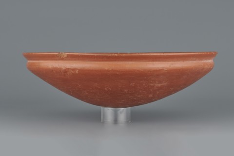 Medum-type bowl, Egyptian pottery, Medum-type bowl, clay vessel with hemispherical shape narrowing