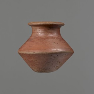 Vessel, Egyptian pottery ceramic clay vessel, c. 1650–c. 1550 BC Second Intermediate Period,