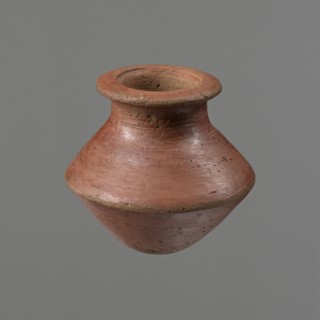 Vessel, Egyptian pottery ceramic clay vessel, c. 1650–c. 1550 BC Second Intermediate Period, Edfu,