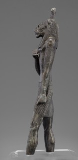 Figurine of the god Mahes, Mahes myth., Egyptian deities, Egyptian art, Egyptian sculpture.