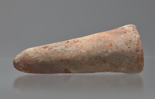 Basa's funeral cone, creator, Basa ca. 664–610 BC. Cone-shaped funerary cone, height 9 cm, width 23