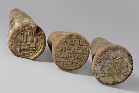 Neferhotep's Funeral Cone, Neferhotep ca. 1323–1295 BC. Funerary cone with hieroglyphs; text on the
