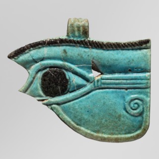 Amulet - udjat eye;, protective amulet/pendant and grave good; udjat eyes; ca. 747–656 BC, Third