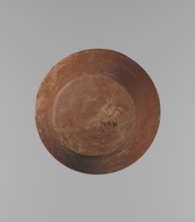 Vessel, Egyptian pottery, ceramics, clay vessel. A conical vessel, widest at approximately 3/4 of