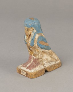 Figurine of the Soul of Ba, Ba mythology, birds, bird iconography, djed pillars iconography, wigs,