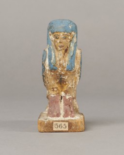 Figurine of the Soul of Ba, Ba mythology; birds, djed pillars, wigs, beards, feathers; The figurine