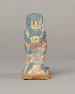 Figurine of the Soul of Ba, Ba mythology; birds; bird iconography; djed pillars; wigs; Soul