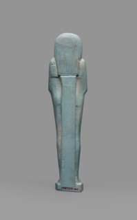 Udja-hera shabti, Udja-hera ca. 380–343 BC. Mummy-shaped funerary figurine shabti, Late Period,