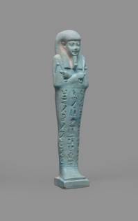 Udja-hera shabti, Udja-hera ca. 380–343 BC. Mummy-shaped funerary figurine shabti from Egypt, Late
