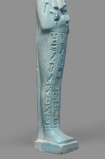Udja-hera shabti, Udja-hera ca. 380–343 BC. Mummy-shaped funerary figurine shabti, Late Period,