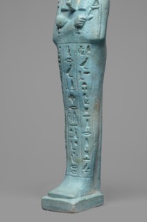 Udja-hera shabti, Udja-hera ca. 380–343 BC. Mummy-shaped funerary figurine shabti, Late Period,