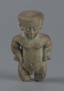 Amulet - Ptah-dwarf Pataikos, maker, subject: Ptah-dwarf mythology. Figurine of a naked dwarf man