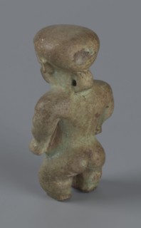 Amulet - Ptah-dwarf Pataikos, Ptah-dwarf mythology. Figurine of a naked dwarf man with a large head