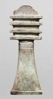 Amulet - djed pillar. Amulet in the shape of the djed hieroglyph, provided with a pillar at the