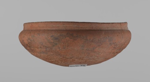Medum-type bowl, Ceramics: Egyptian pottery vessel, clay bowl with hemispherical shape. The walls