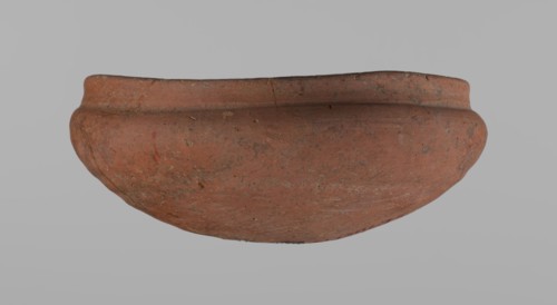 Medum-type bowl, Ceramics; Egyptian pottery; clay vessel. Bowl with a hemispherical shape: walls