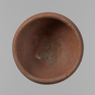 Medum-type bowl, ceramics; Egyptian pottery vessel clay, Medum-type bowl with hemispherical shape.