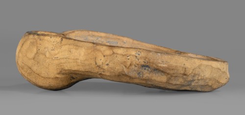 Lamp production mold, oil lamp mold of ceramic, Roman, 1st–2nd century Roman Empire, 27 BC–476 AD;