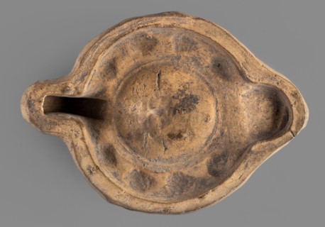 Lamp production mold, oil lamp ceramic mold, Roman lamps, material culture, Roman Empire, 1st–2nd