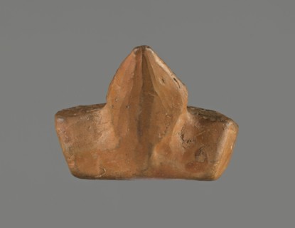 Oil lamp, unknown Pannonian workshop. Oil lamp with leaf ornament, Roman three-burner lamp.