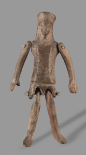 Doll with movable limbs, unknown Corinthian workshop, restitution provenance, toys, dolls, human
