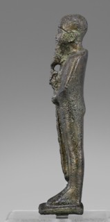 Figurine of the god Ptah; unknown creator; restitution provenance; Ptah mythology; Egyptian deity;