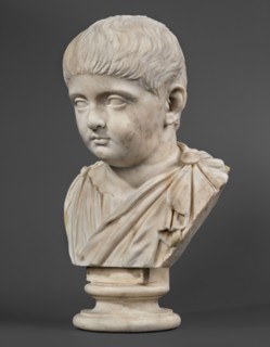 Portrait of a prince from the Julio-Claudian dynasty, unknown Roman workshop; Roman sculpture,