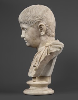 Portrait of a prince from the Julio-Claudian dynasty, unknown Roman workshop; boy portrait, Roman