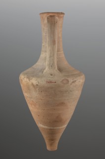 Transport amphora;, 3rd quarter of the 4th century BC; Mende Greece. Vessel transport amphora,