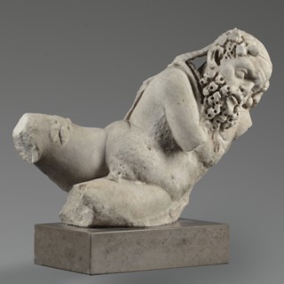Reclining Silenus, unknown Roman workshop, Scen.Gal.Class., architectural elements, Silenus