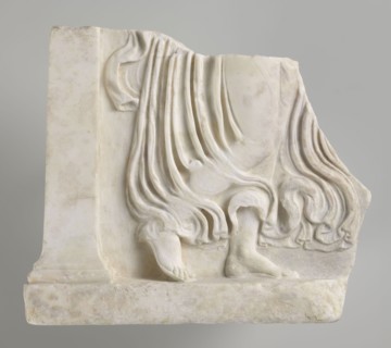 Fragment of a relief with a dancing maenad, 1st century BC, 27 BC–14 AD period of the rule of