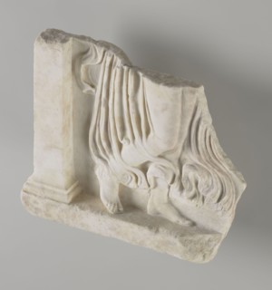 Fragment of a relief with a dancing maenad, 1st century BC, 27 BC–14 period of the rule of Octavian