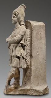 Fragment of a monopodium, unknown Roman workshop; Roman sculpture depicting Attys myth.; 2nd