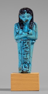 Queen Maatkare's shabti, Divine Wife of Amun, cartouches, hieroglyphs, uraeus iconographic,