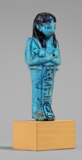 Queen Maatkare's shabti, Divine Wife of Amun, cartouches, hieroglyphs, uraeus iconographic,